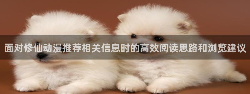 虫虫漫画高分推荐：面对修仙动漫推荐相关信息时的高效阅读思路和浏览建议配图