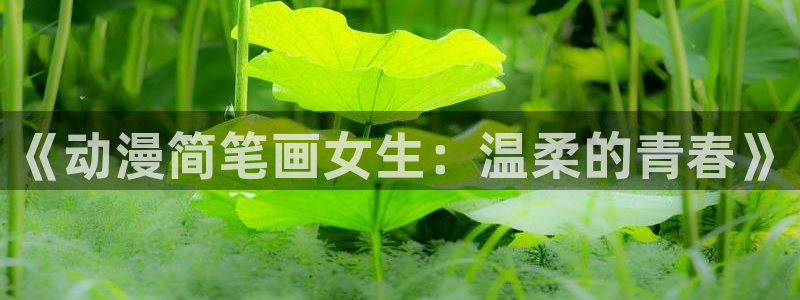虫虫漫画人气推荐:《动漫简笔画女生:温柔的青春》配图